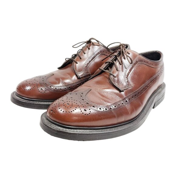 Stuart McGuire Men\'s Size 9.5 E Long Wing Oxford Brown Leather main image 6